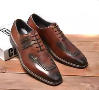 chaussures hermes new summer business affairs leather chaussures brown